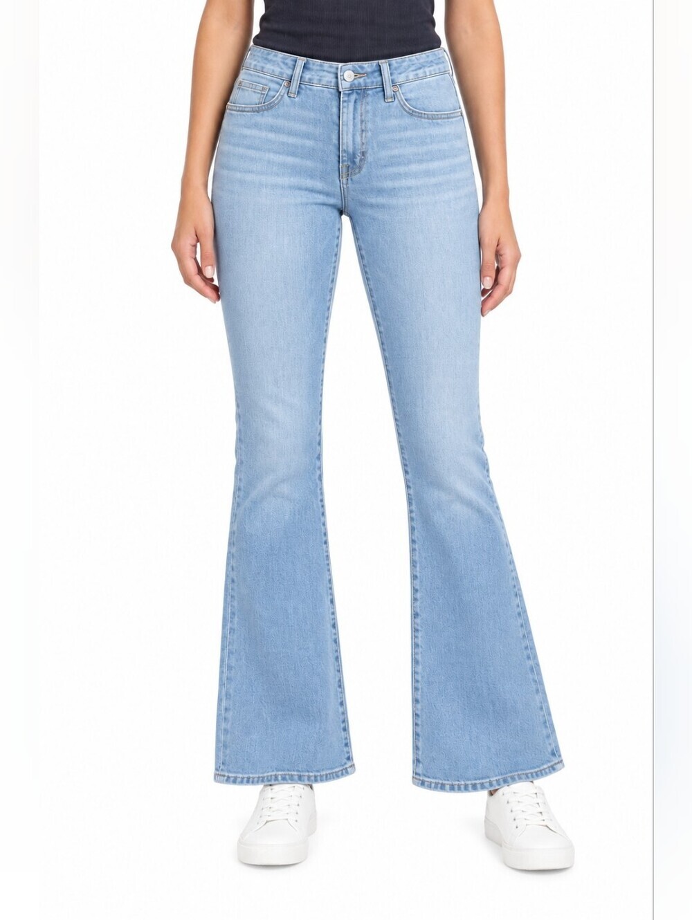 Lucky Brand Wonen's Sweet Mid Rise Boot Light Blue Flare Jeans Size 14/32A